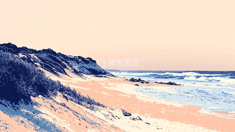 高清大图下载【趣麦麦图】海滩