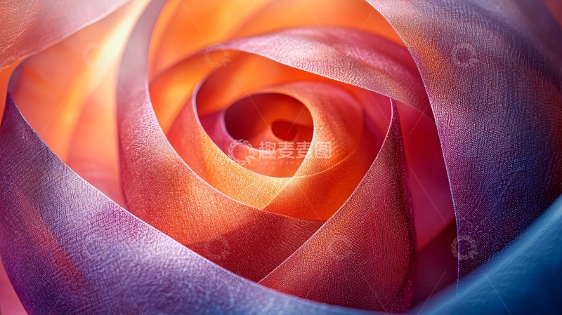高清大图下载【趣麦麦图】抽象玫瑰花瓣特写