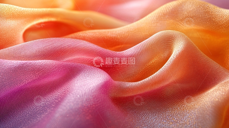 高清大图下载【趣麦麦图】丝绸质感的渐变色面料