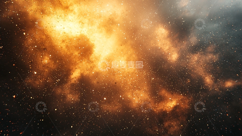 高清大图下载【趣麦麦图】爆炸产生的巨大火焰云