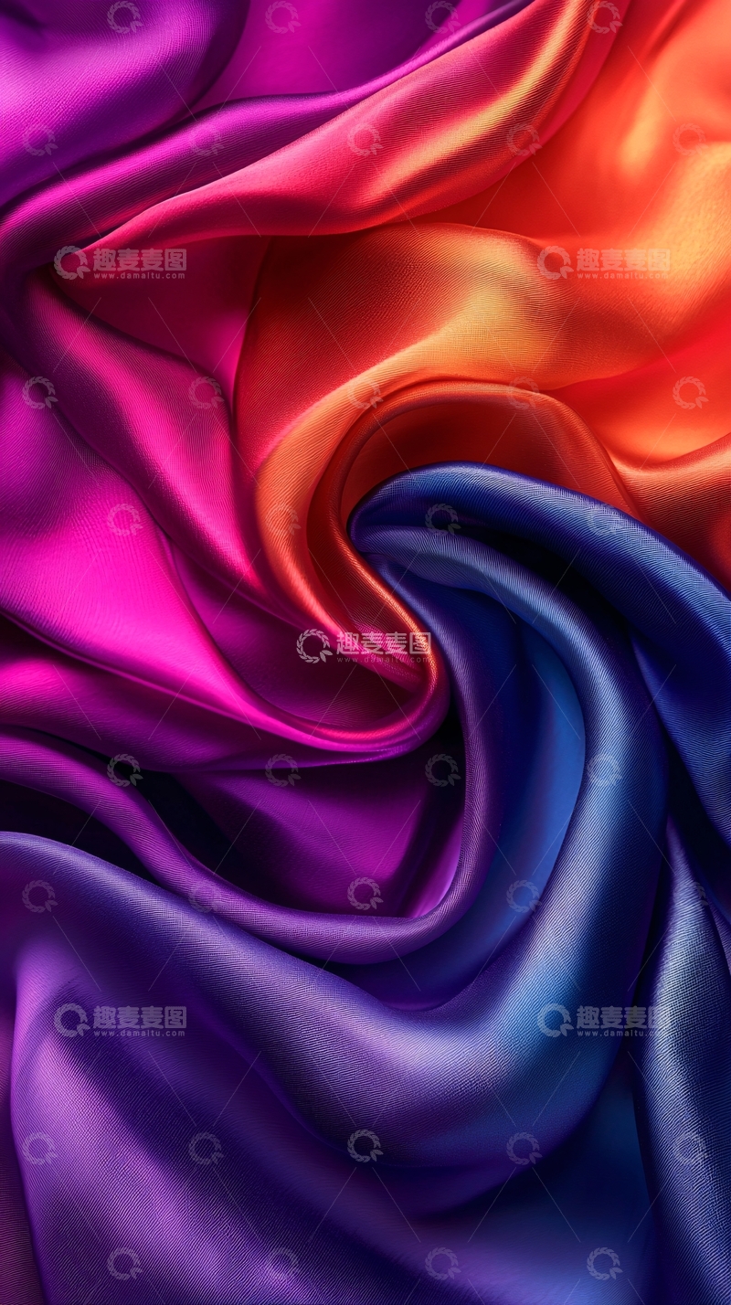 高清大图下载【趣麦麦图】丝绸渐变色背景