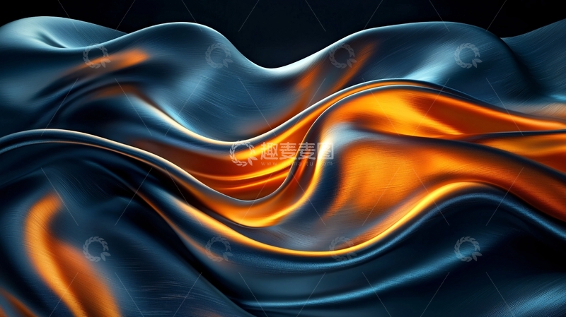 高清大图下载【趣麦麦图】流体金属质感布料