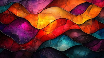 彩色波浪纹理背景