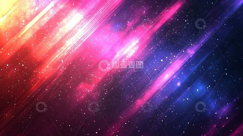 高清大图下载【趣麦麦图】绚丽星空背景