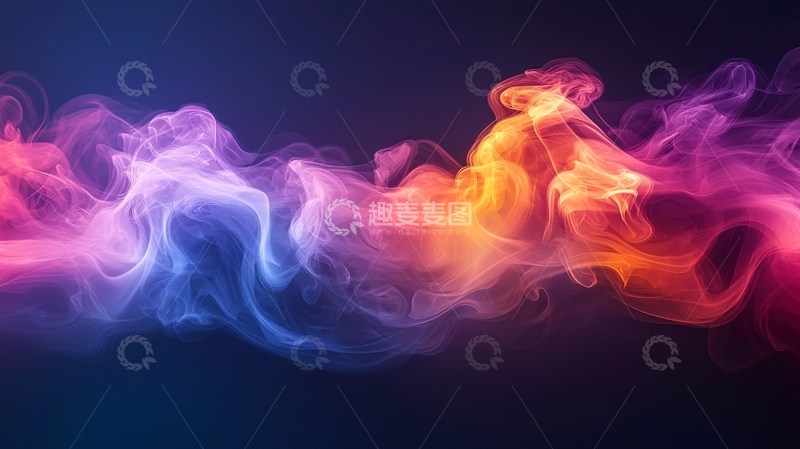 高清大图下载【趣麦麦图】彩色烟雾背景