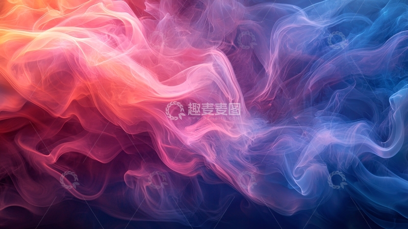 高清大图下载【趣麦麦图】彩色烟雾的抽象背景