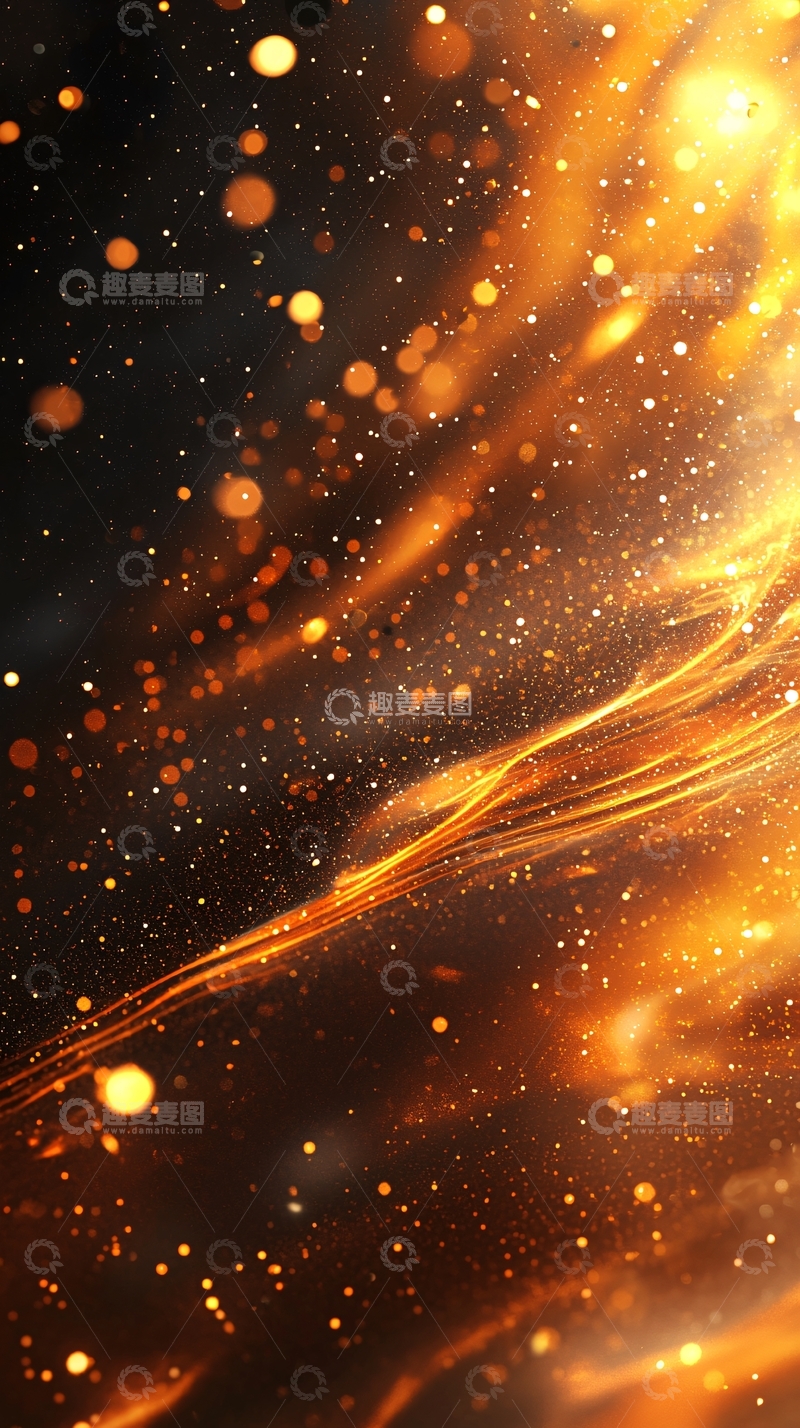 高清大图下载【趣麦麦图】金色光芒闪耀的背景