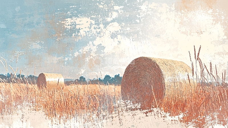 高清大图下载【趣麦麦图】秋收时节的麦田景色