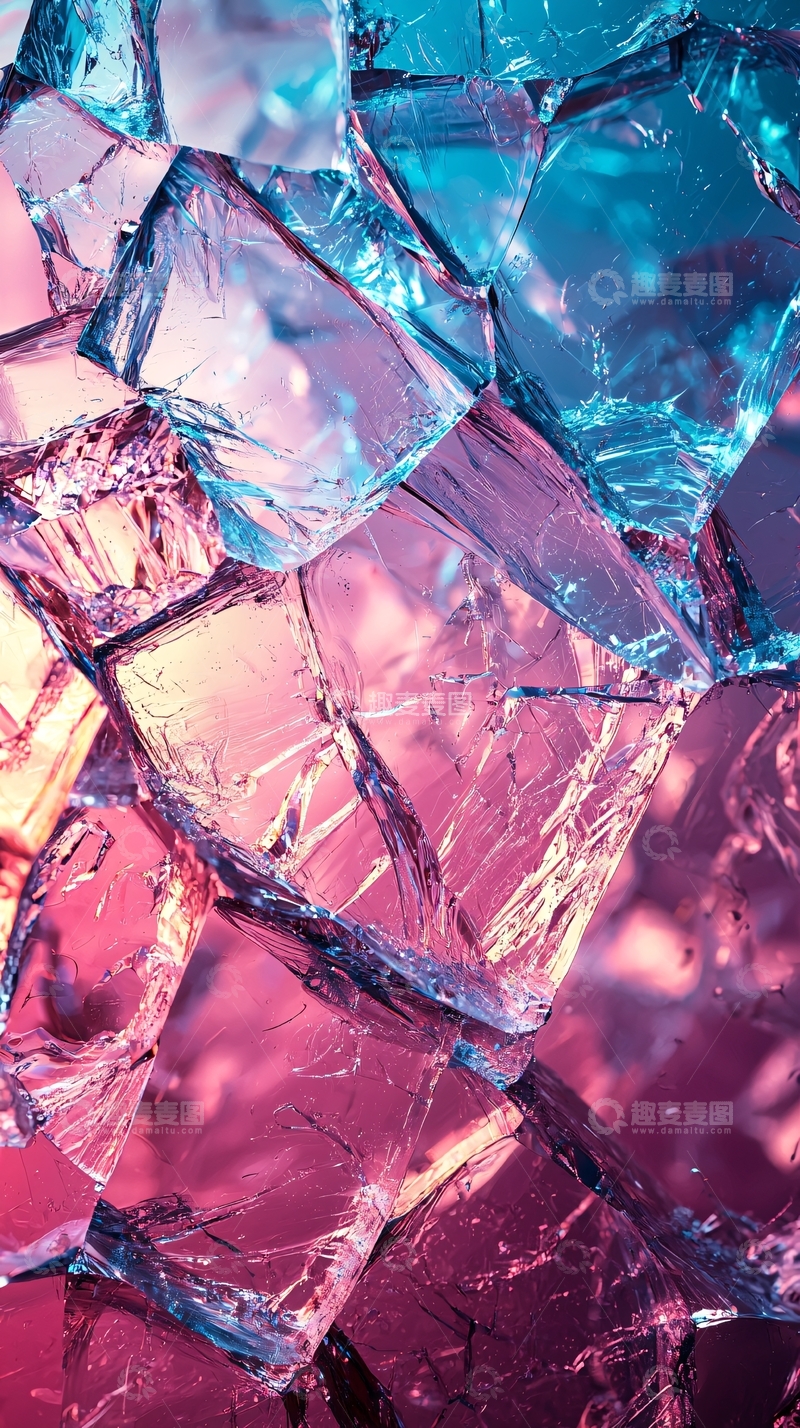 高清大图下载【趣麦麦图】彩色碎玻璃