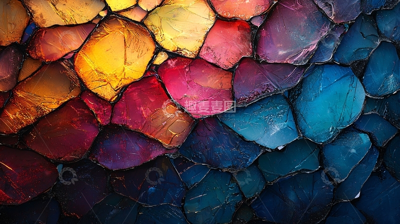 高清大图下载【趣麦麦图】彩色石块背景