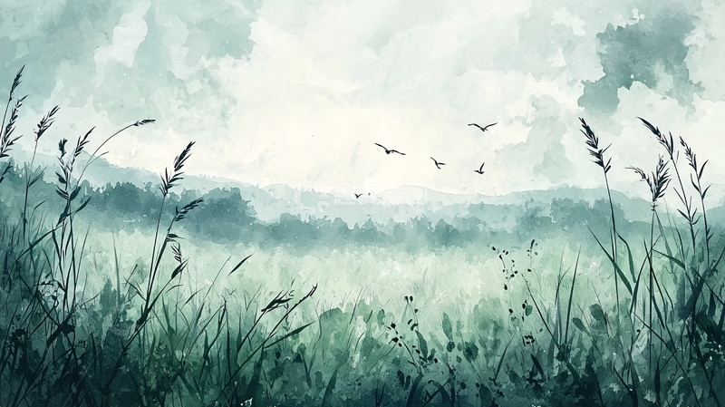 高清大图下载【趣麦麦图】水彩风景画