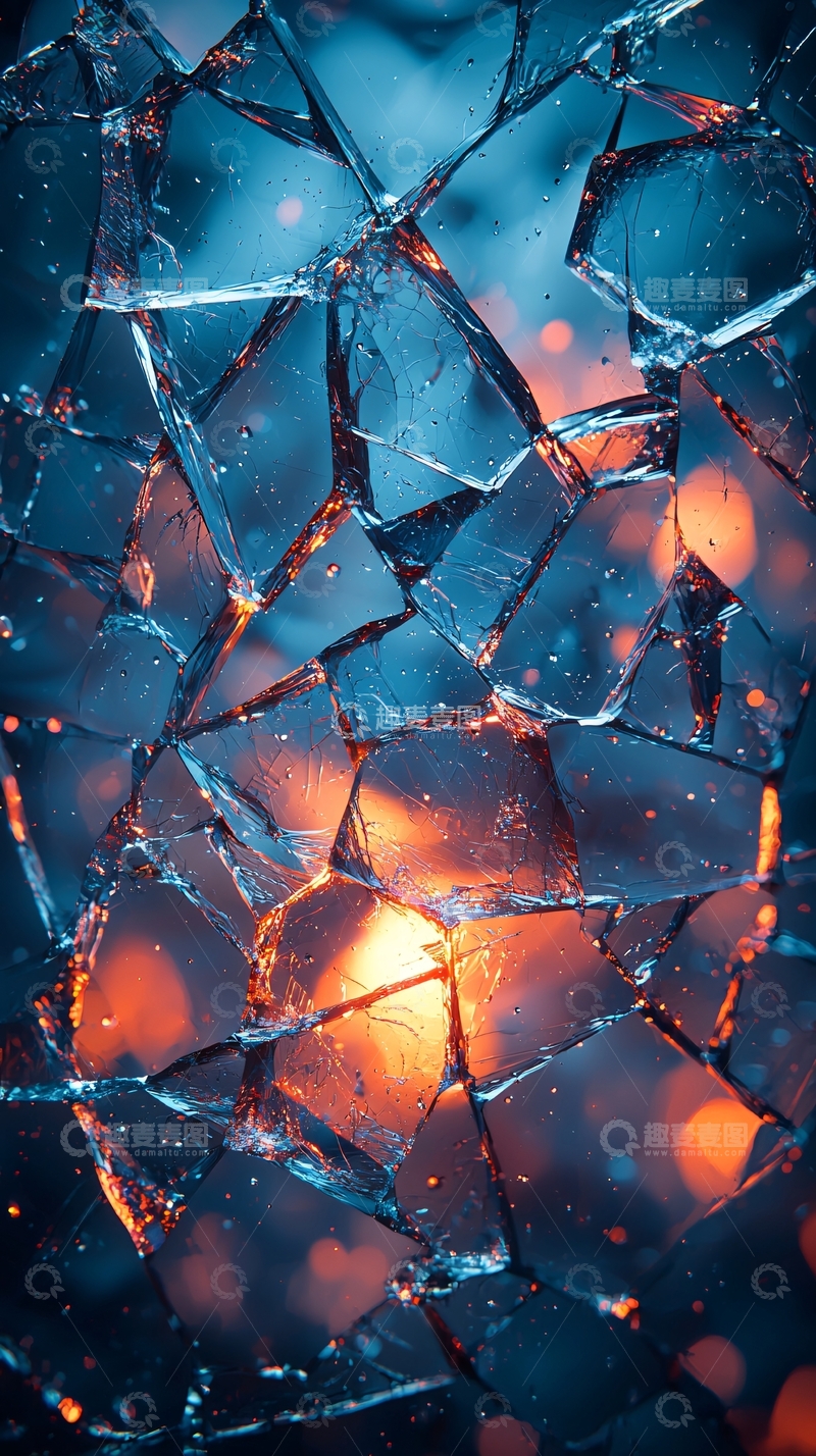 高清大图下载【趣麦麦图】破碎的玻璃