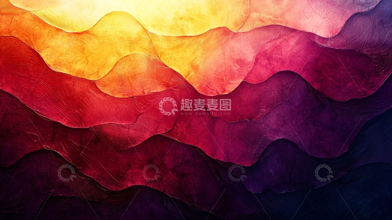 高清大图下载【趣麦麦图】渐变色水彩纹理背景