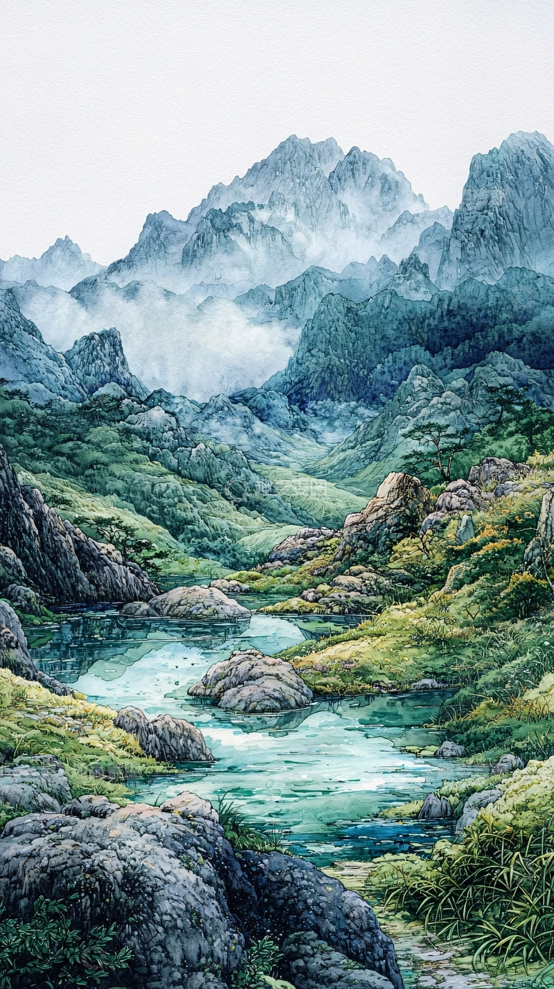 高清大图下载【趣麦麦图】水墨画