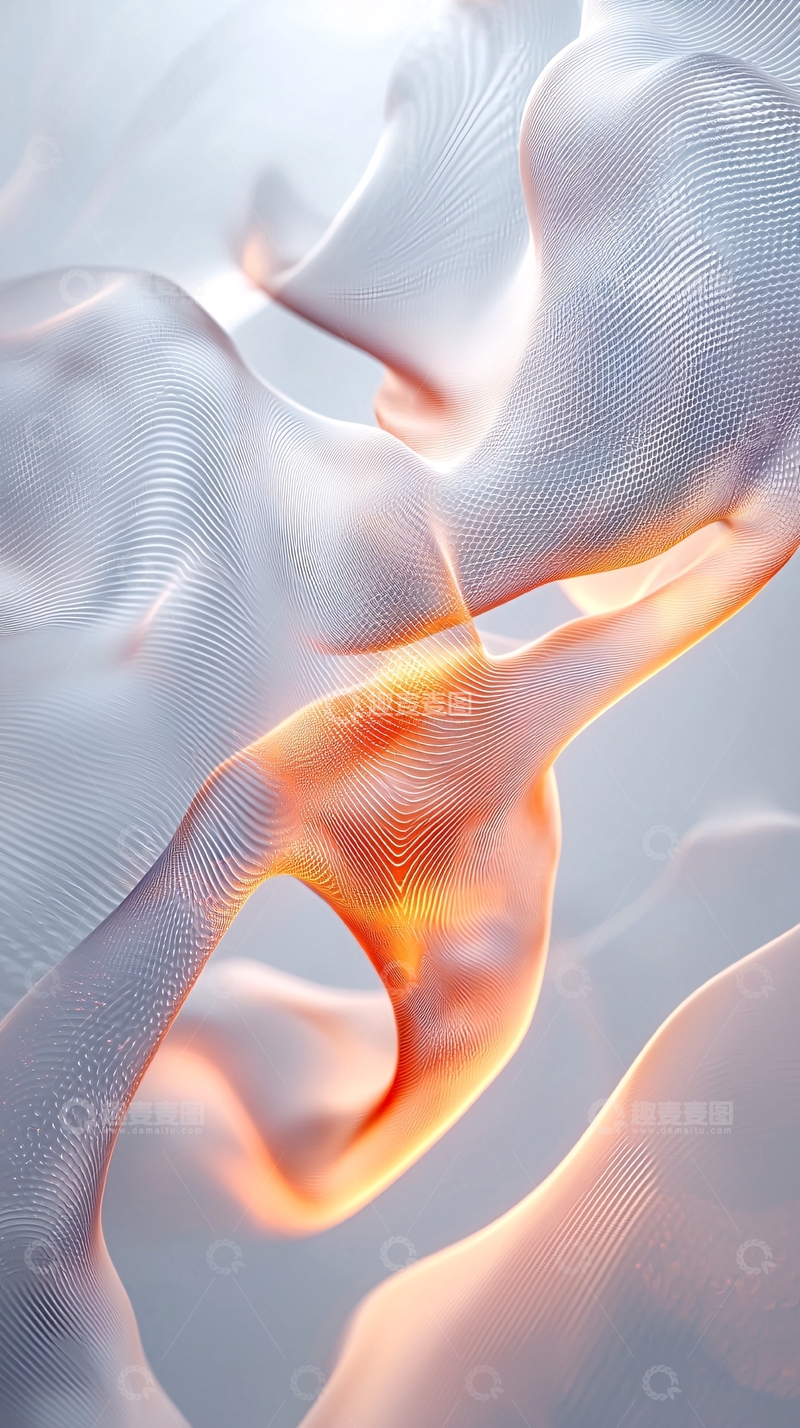高清大图下载【趣麦麦图】抽象流动光影