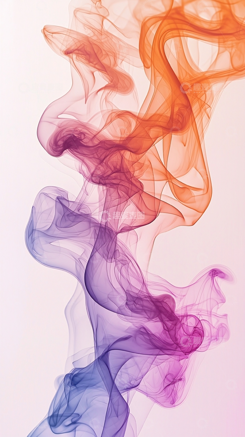 高清大图下载【趣麦麦图】彩色烟雾流动背景