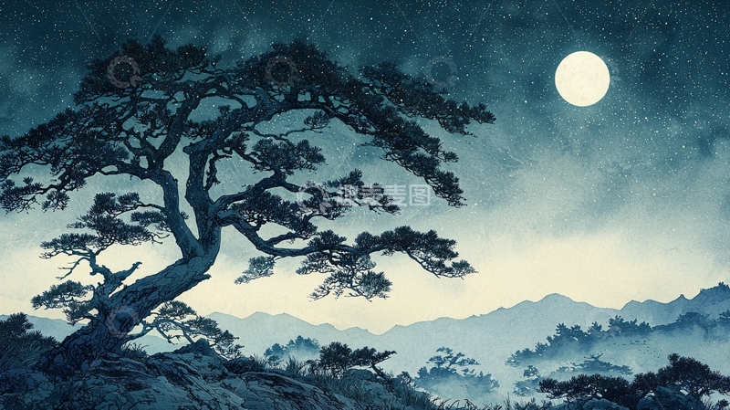 高清大图下载【趣麦麦图】水墨画