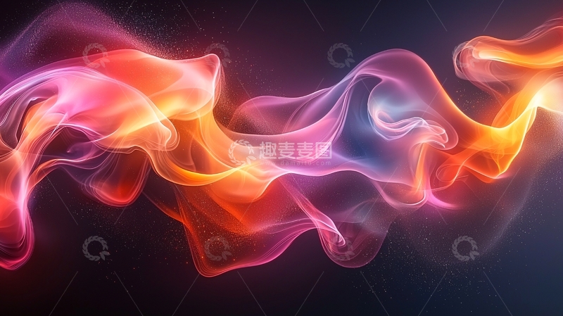 高清大图下载【趣麦麦图】彩色烟雾抽象背景