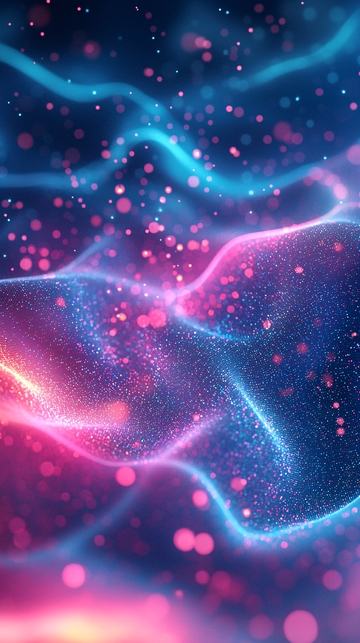 梦幻流动光点背景