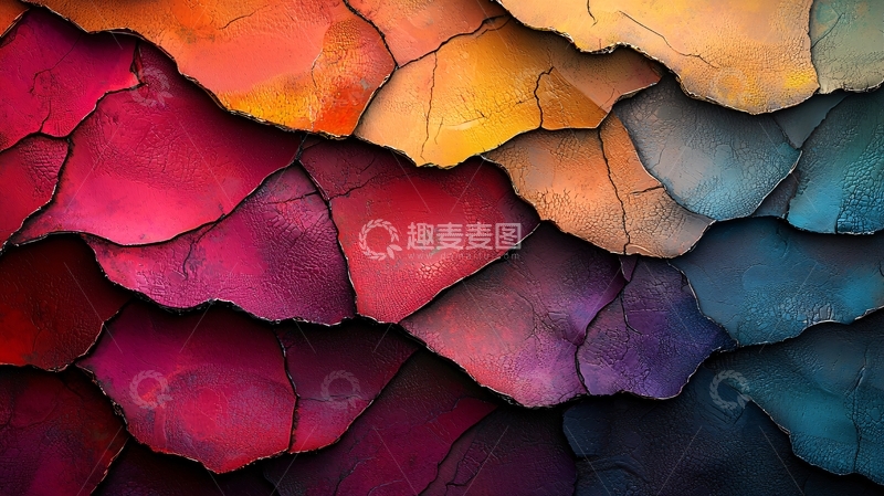 高清大图下载【趣麦麦图】色彩斑斓的岩石纹理背景