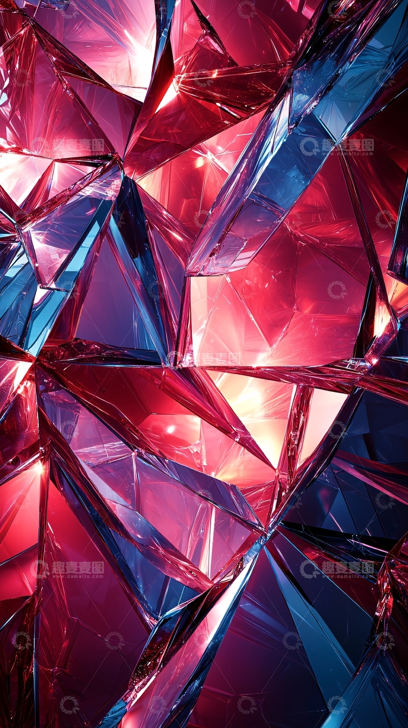 高清大图下载【趣麦麦图】多面切割宝石