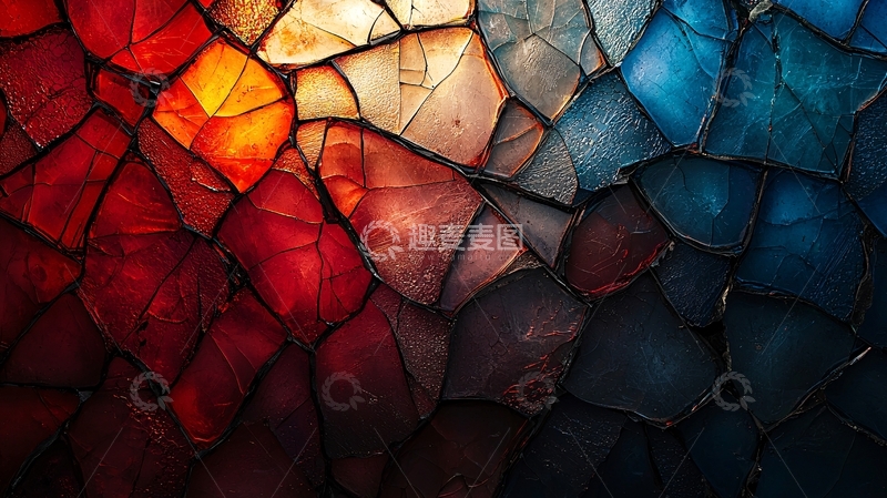 高清大图下载【趣麦麦图】抽象彩色纹理背景