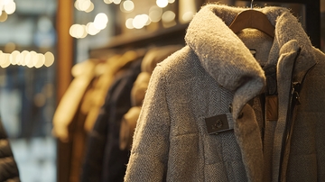 羊毛外套质感特写