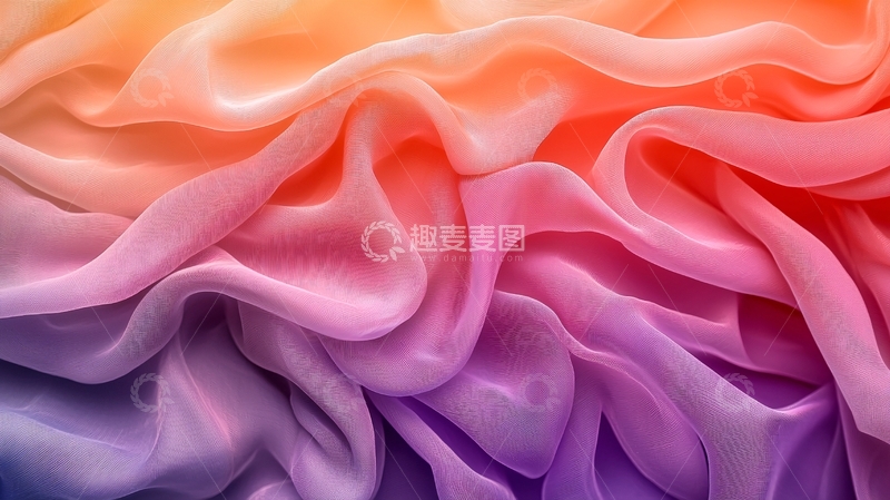 高清大图下载【趣麦麦图】色彩渐变丝绸布料