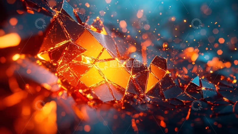 高清大图下载【趣麦麦图】抽象破碎结构