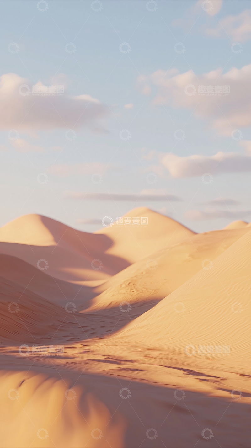 高清大图下载【趣麦麦图】沙漠日落