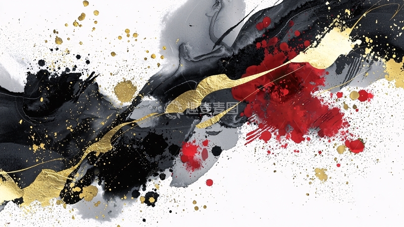 高清大图下载【趣麦麦图】抽象墨水画