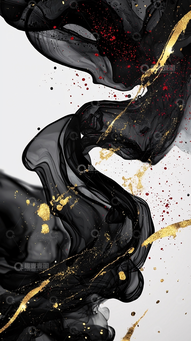 高清大图下载【趣麦麦图】抽象水墨画