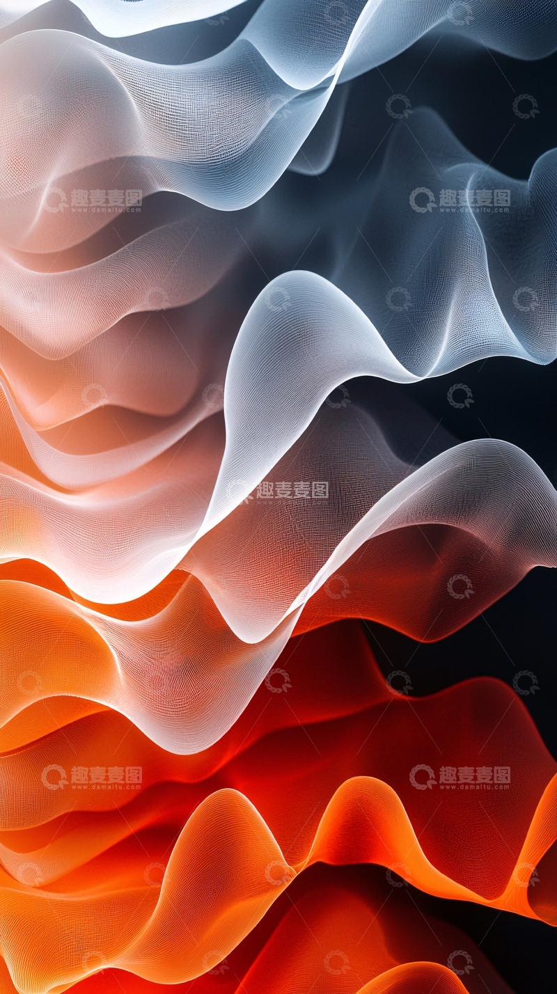 高清大图下载【趣麦麦图】渐变色流体抽象背景