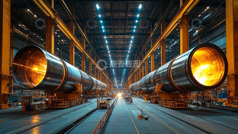 高清大图下载【趣麦麦图】大型工业厂房内部场景