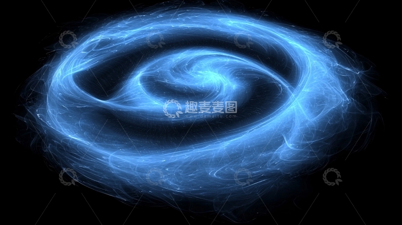 高清大图下载【趣麦麦图】蓝色漩涡星云