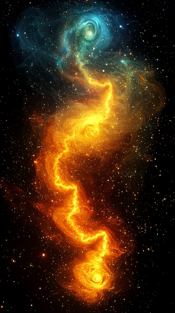 星云火焰般缠绕