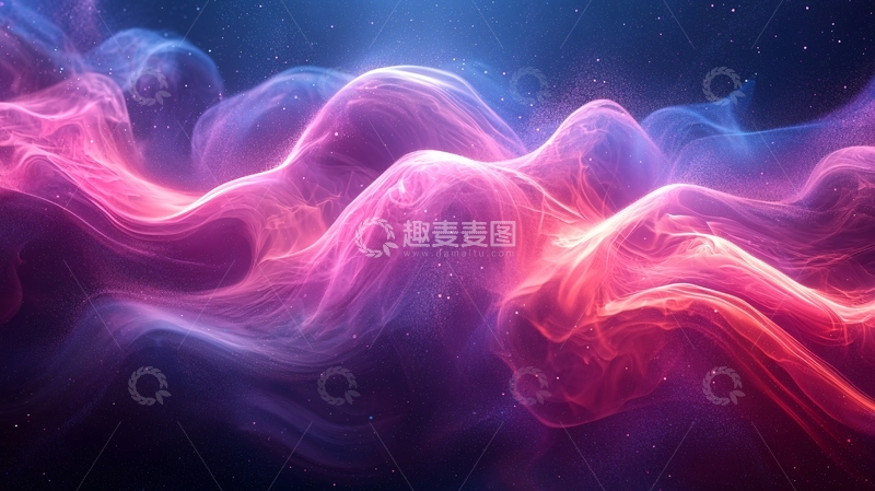 高清大图下载【趣麦麦图】粉紫色星云