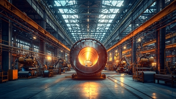 大型工业设施内部