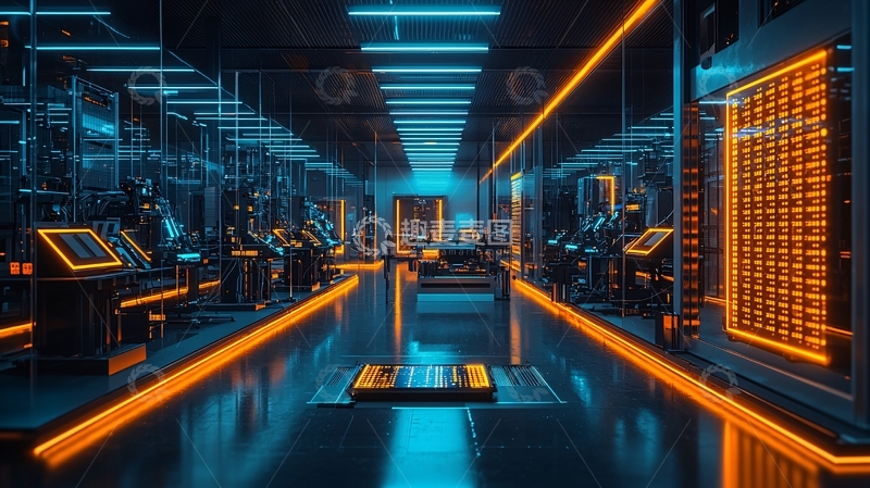 高清大图下载【趣麦麦图】科技感数据中心内部