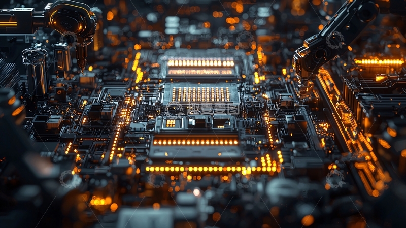 高清大图下载【趣麦麦图】复杂电路板的特写