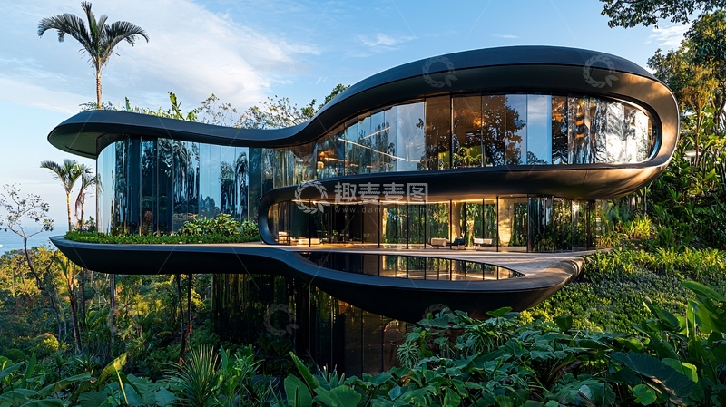 高清大图下载【趣麦麦图】未来主义房屋
