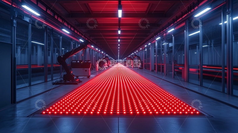 高清大图下载【趣麦麦图】科幻工厂生产线