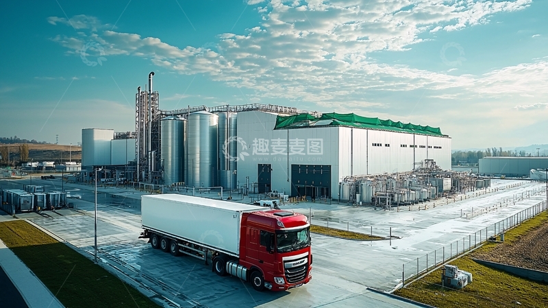 高清大图下载【趣麦麦图】工业区建筑群