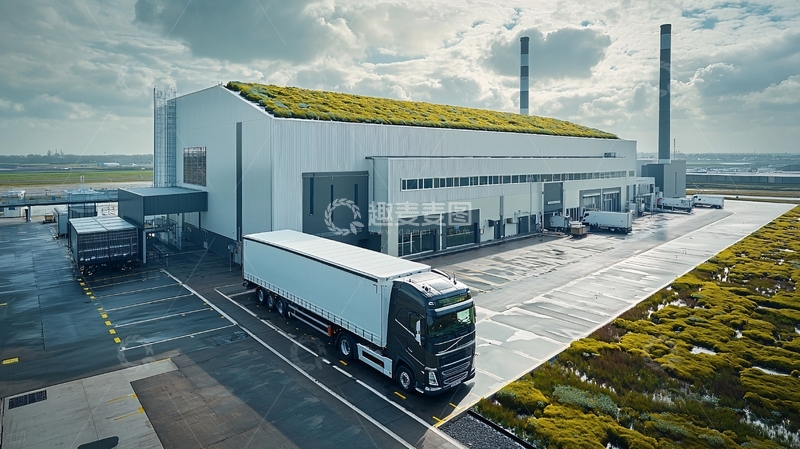 高清大图下载【趣麦麦图】绿色环保工厂