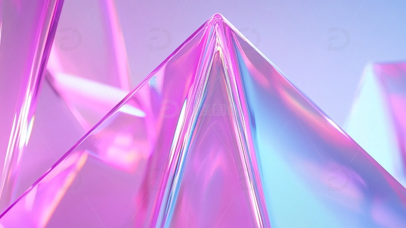 粉色渐变棱镜