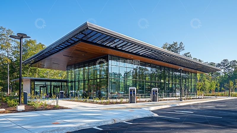 高清大图下载【趣麦麦图】现代玻璃建筑