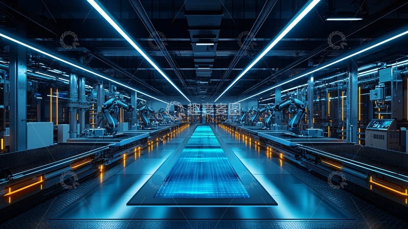 高清大图下载【趣麦麦图】未来工厂内部场景