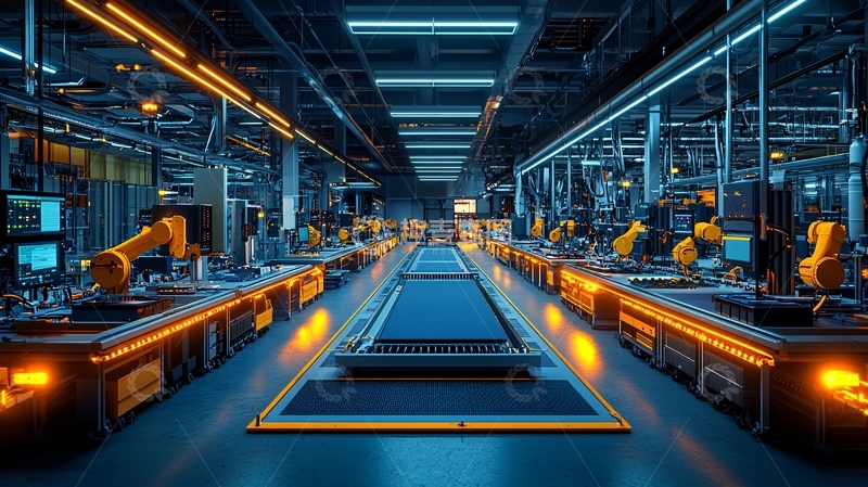 高清大图下载【趣麦麦图】智能工厂车间