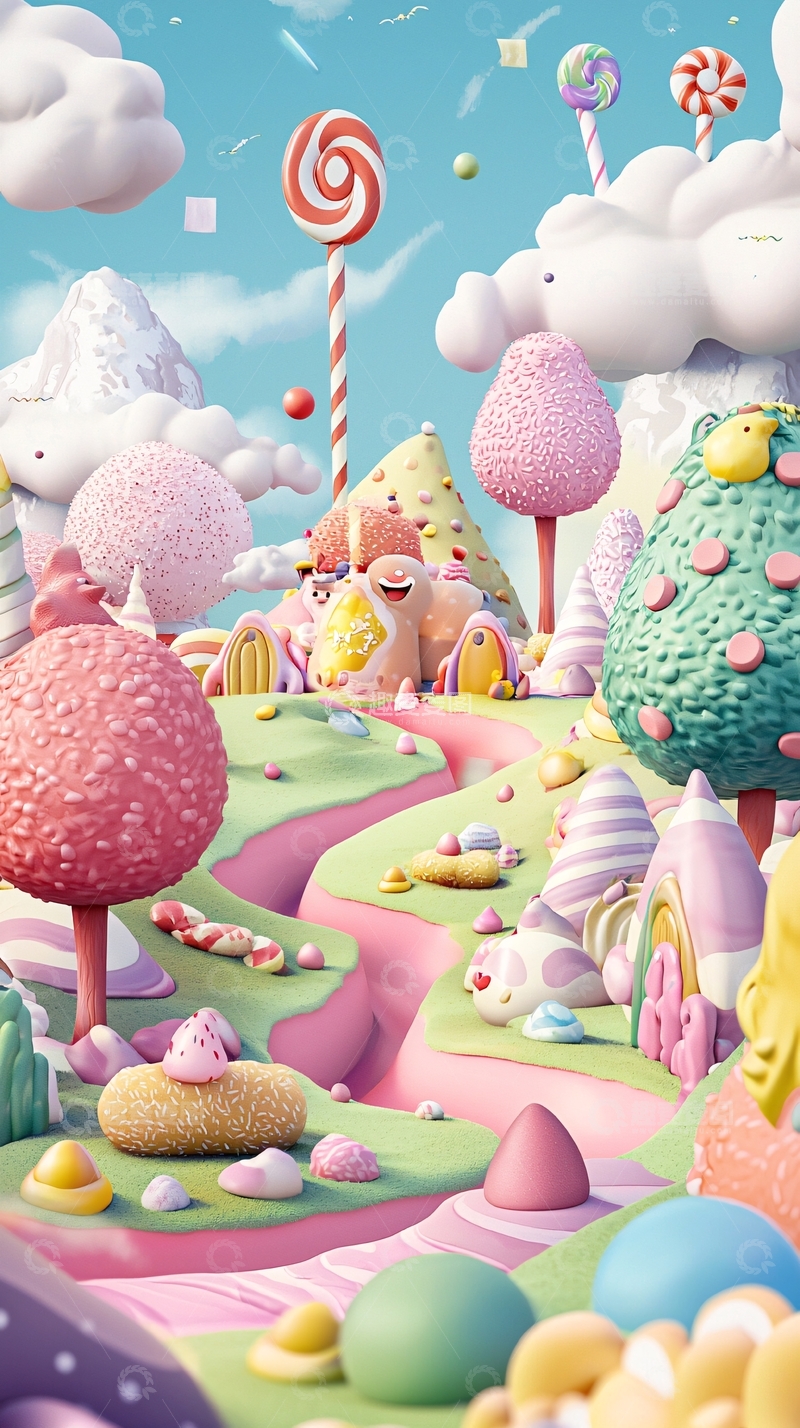 高清大图下载【趣麦麦图】梦幻糖果世界5