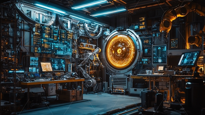 高清大图下载【趣麦麦图】未来科技实验室内部场景